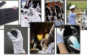 Guantes de algodón de tamaño blanco de mano suave y cómodos de la mejor calidad para guante de joyería de trabajo de fábrica - Product Image 5