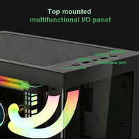 Boîtier d'ordinateur de taille moyenne OEM, 7 emplacements PCI, support de ventilateur 140 mm, avec panneau frontal USB 3.0