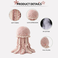 Peluche Pieuvre Marine en Coton PP Anti-Stress pour Enfants, Personnalisable avec Logo, ODM OEM, Cadeau d'Anniversaire et de Fêtes