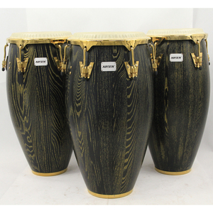Tambor de Mano de Madera Maciza de 11 Pulgadas, Excelente Percusión Occidental, Congas Latinas, Set de Tambores para Música Jazz y Mundial - Product Image 4