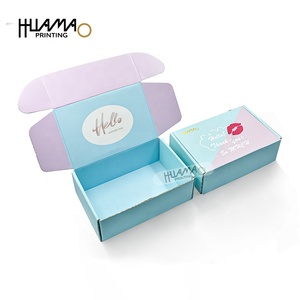 Thank You Stickers Customized Hair Packaging Bundles Paper Boxes Caja De Regalo Anime Holographic Stickers Caixas Carton Box