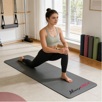 Tapete de Yoga YEWAYOGA de Caucho Natural y PU Antideslizante, Ecológico y Duradero para Ejercicios en Casa y Pilates