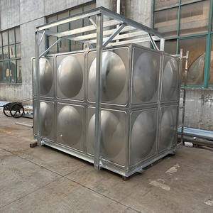 Réservoir d'eau modulaire en acier inoxydable pour l'eau potable SS304 1000L Réservoir d'eau carré en acier inoxydable - Product Image 1