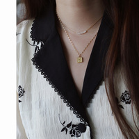 Collar de Cadena para Mujer con Madreperla, Diseños de Joyería con Perlas de Agua Dulce, Acero Inoxidable, Nuevos Collares con Logotipo Personalizado, Geométricos y Modernos