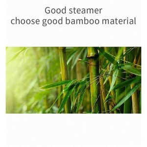 Panier vapeur double fond pour pao zinhao, bao pao, aliments, poisson, en acier inoxydable et bambou, ovale, à acheter - Product Image 2