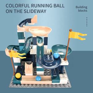 109PCS ABS Kunststoff Groß partikel Gleit block DIY Bausteine Set Lernspiel zeug für Kinder zu wettbewerbs fähigen Preisen - Product Image 3