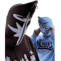 Sweats à capuche personnalisés de haute qualité, surdimensionnés et lourds, sweat à capuche en mousse de coton avec impression 3d pour hommes