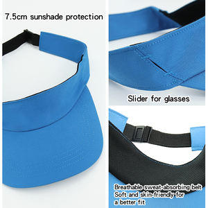 Casquette de sport universelle pliable pour femme avec visière, design personnalisé, logo, élastique, pour l'été - Product Image 2