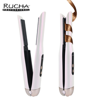 Lisseur de cheveux sans fil rechargeable USB RUCHA, mini lisseur et boucleur portable, fer à lisser