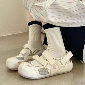 Chaussures rétro pour femme, nouvelle collection hiver-automne-été, à enfiler, blanches, sans lacets, à semelle épaisse, pour la marche - Product Image 2