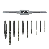 11 pièces/ensemble vis extracteur foret endommagé cassé vis boulon réglable robinet matrice clé goujon dissolvant trousse à outils pour le travail du bois