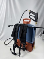 Agrarische 15L rugzakspuit met accu, verstelbare spuitmond, 67psi max. druk, lange batterijduur, automatische pomp voor