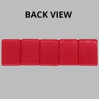 Jeu de Mahjong américain gravé 4 couches de 30 mm (1-3_16_), 160 tuiles, en acrylique rouge chinois lourd, Sage Gar