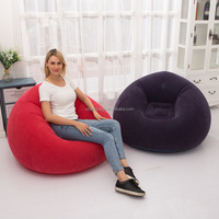 Fauteuils poufs modernes en PVC, pliables, gonflables, pour l'extérieur, pour adultes, vente en gros