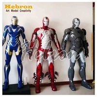 Kostum Cosplay Halloween Robot Iron Man Mark 7 Resmi Berlisensi Asli dengan Gaun untuk Pria Dewasa
