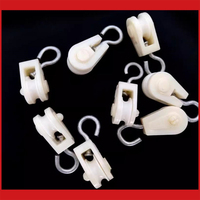 Accessoires pour ligne d'eau de poulet en plastique pour aquaculture : petite poulie, crochet en S, roue suspendue, plaque de guidage de levage pour élevage