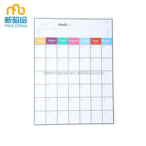 NOUVEAU MAGNETICS Calendriers pliables personnalisés en PLA pour la planification mensuelle, <span class=keywords><strong>hebdomadaire</strong></span> et quotidienne, tableau blanc magnétique pour réfrigérateur, mur, porte - Product Image 4