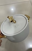 Super Wärmespeichernder Thermischer Hotpot 1L 2L 3,5L Isoliertes Auflaufformen-Set mit Dichtsitzendem Deckel für Dinner-Partys