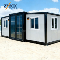ZYBOX Villa Modulaire Préfabriquée Style Ferme 20ft 40ft – Maison Conteneur de Luxe Extensible pour Espaces Extérieurs