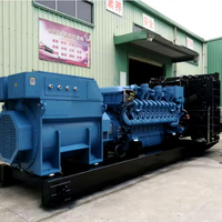 Nouveau Groupe Électrogène 1 MW 2 MW au Gaz Naturel, Gaz de Biomasse et Biogaz, Démarrage Automatique/à Distance, Triphasé, Refroidi par Eau, Efficacité 90%