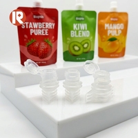 Bouchon à vis en plastique durable et réutilisable avec bec verseur flexible, écologique, de qualité alimentaire et anti-fuite
