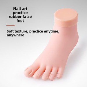 Maniquí <span class=keywords><strong>de</strong></span> PVC para Práctica <span class=keywords><strong>de</strong></span> Uñas con Dedos Flexibles, Modelo Realista para Entrenamiento <span class=keywords><strong>de</strong></span> Pedicura, Educación en Salón, Personalizable - Product Image 3