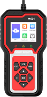 Herramienta de Diagnóstico OBD2 M601D, Inspección Completa del Motor, Cientos de Flujos de Datos en Tiempo Real, Lector de Códigos de Error de Automóviles OBDII, Escáner Portátil