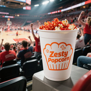 Vente en gros seau en papier personnalisé <span class=keywords><strong>de</strong></span> grande capacité seau d'emballage jetable <span class=keywords><strong>de</strong></span> pop-corn <span class=keywords><strong>de</strong></span> poulet frit - Product Image 2