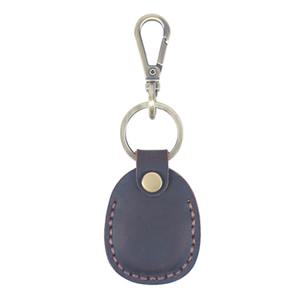Porte-clés en cuir de vache véritable avec étiquette cousue à la main, porte-clés, étui pour clés, anneau - Product Image 4