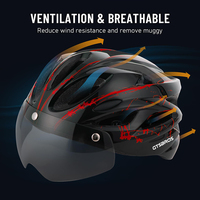 Lunettes magnétiques détachables hommes femmes adultes cyclisme vélo équitation casque casque de vélo avec lumière LED