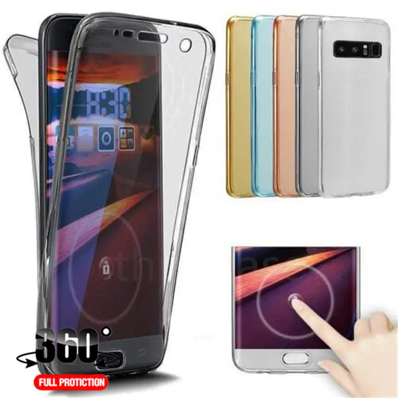 Double Silicone Soft Case On Huawei P40 Lite E P9 P8 P30 P20 Pro P Smart Y5 Y6S Y7 2019 Honor 8A 8S 9C 10i 8 Lite 360 Full Cover
