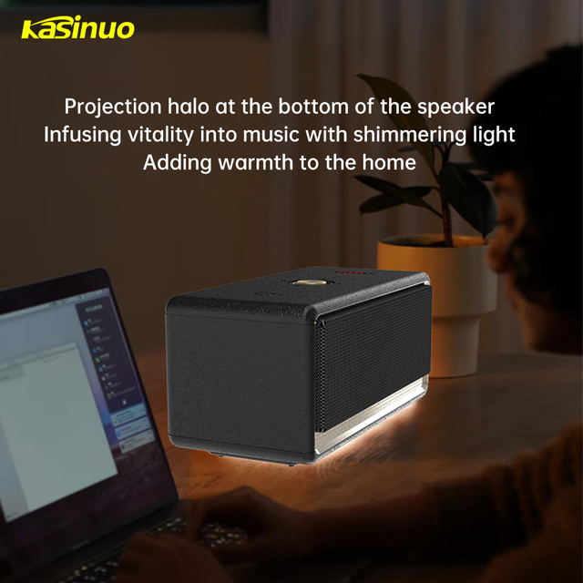 High Quality Kasinuo JH05 Retro BT Wireless Speaker 20W Bass RGB Light TWS FM TF USB Portable Waterproof Outdoor Home Audio Gift