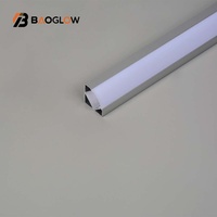 Prix usine 19*19 Angle encastré au plafond haut coin ligne lampe Led profil lumière en aluminium profil plafond coin pour bande Led