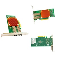 10G Dos puertos de fibra SFP + Ethernet Tarjeta de fibra de transmisión unidireccional con chip Intel 82599es