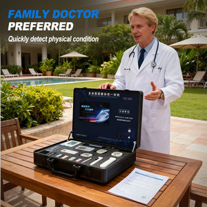 Balance mécanique de qualité clinique LEKA HW-V600 avec écran LCD, facile à utiliser, étui de transport, analyse intelligente de la santé, kiosque de santé pharmaceutique - Product Image 2