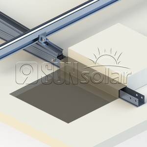 9sunsolar personnaliser panneau solaire poteau support de montage produits toit lesté plat dans le système de montage solaire - Product Image 3