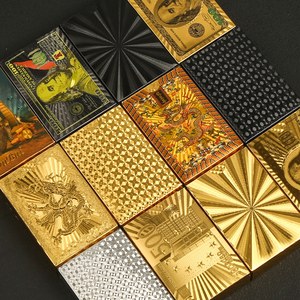 Cartas de Póker Flexibles y Duraderas con Diseño Elaborado en PET Dorado, Personalizables, Ideales para Familias, Cafeterías y Reuniones Informales - Product Image 4