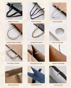 Sacs d'emballage pour chaussures en papier d'art de luxe recyclable personnalisés avec logo imprimé UV, fermeture magnétique, poignées en ruban, design artisanal - Product Image 5