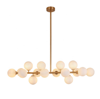 JYLIGHTING – lustre moderne en forme de boule ronde en verre, luminaire décoratif d'intérieur