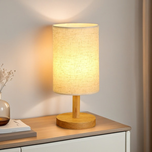 ESPADA LED Lampe de table à gradation Tissu écologique Design minimaliste pour salon Table de chevet Lecture flexible E14 AC - Product Image 3