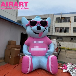 Oso Inflable Personalizado con <span class=keywords><strong>Gafas</strong></span> Negras para Actividades al Aire Libre - Product Image 1