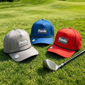 <span class=keywords><strong>Casquette</strong></span> de baseball perforée légèrement incurvée avec logo en silicone personnalisé, visière magnétique, <span class=keywords><strong>casquette</strong></span> de sport de golf, chapeau imperméable avec cordon - Product Image 1