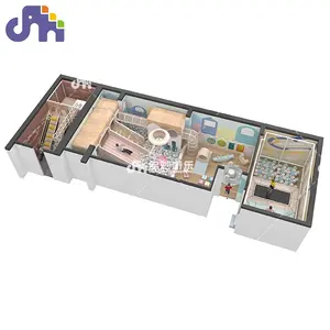 Domerry yeni tasarım özelleştirilmiş küçük kapalı oyun alanı çocuk oyun evi yumuşak oyun alanı ekipmanları üreticisi