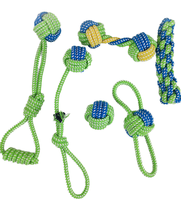 Ensemble de jouets en corde pour chien en caoutchouc, jouets à mâcher en forme d'os pour la lutte de traction, soulagement de l'anxiété, pour mâcheurs agressifs, entraînement de morsure pour chiots, fournitures pour animaux de compagnie