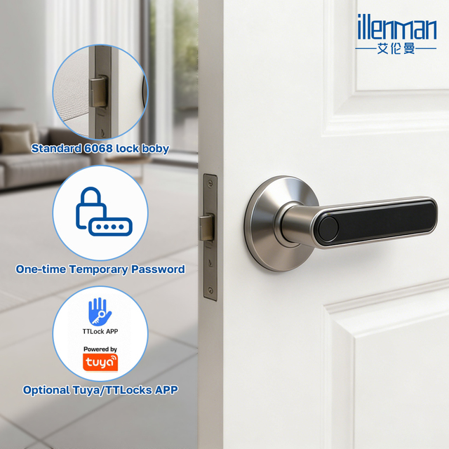 Household Anti-theft Smart Door Lock Fingerprint Door Lock With Camera Password Tuya TTlock App Remote Unlock Smart Lock Outdoor