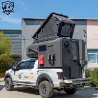 Huntoo Camper Truck Premium Slide-in Truck Camper RV, nouvelle petite caravane de voyage de la célèbre usine chinoise, idéale pour le camping en plein air