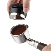 Distributeurs de café expresso réglables en acier inoxydable, accessoires de café à prix d'usine, 53mm