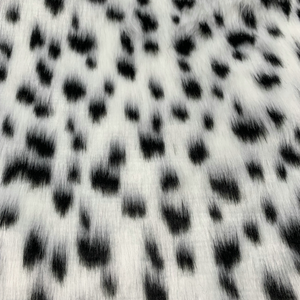 <span class=keywords><strong>Tissu</strong></span> en fausse fourrure à poils longs 100% polyester pour vêtements, jouets et textiles de maison, jacquard léopard et <span class=keywords><strong>dalmatien</strong></span>, style Shanghai - Product Image 1