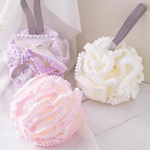 Lace <b>Bath</b> Ball Pearl Mesh Scrubbing Foam <b>Bath</b> Flower For Exfoliating Tools - Product Image 1