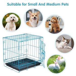 Cage pour chien moderne d'intérieur, petite et grande taille, sûre, en acier inoxydable, pliable, facile à assembler, écologique, toutes saisons - Product Image 4